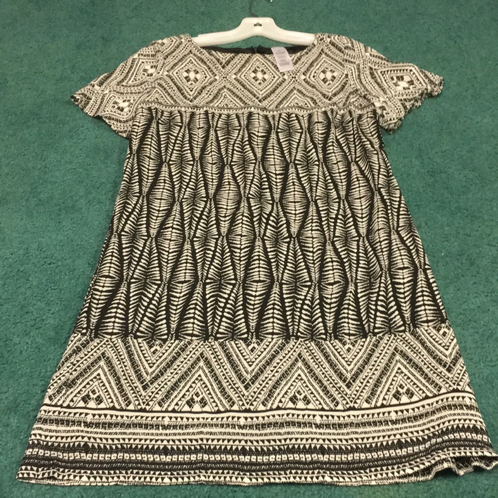 Boutique Black/White Dress